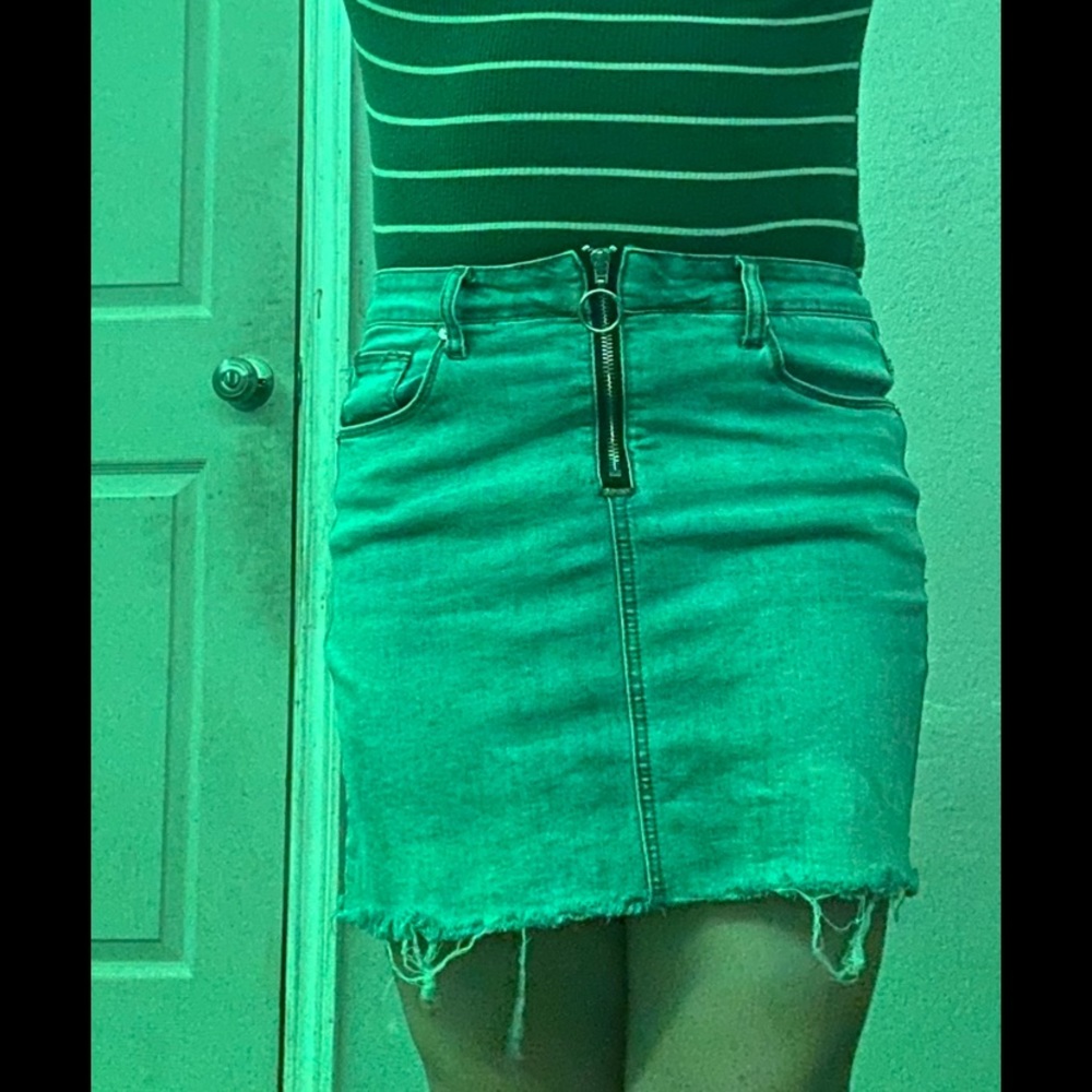 Thrifted Denim Skirt